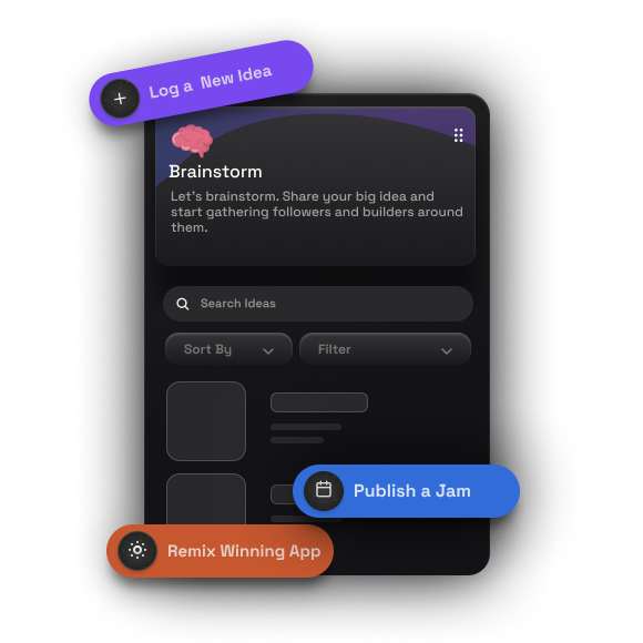 Brainstorm ideas to products visualization